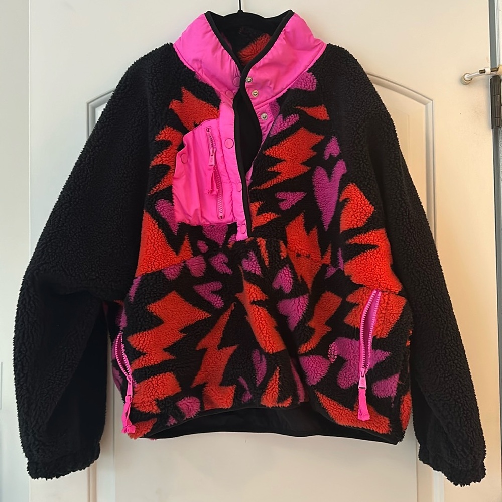 Free People Hit the Slopes Printed Pullover